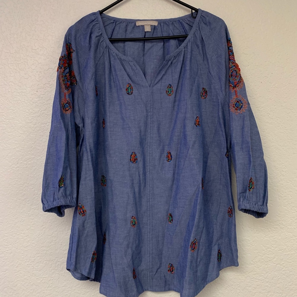 Beaded Peasant Tunic